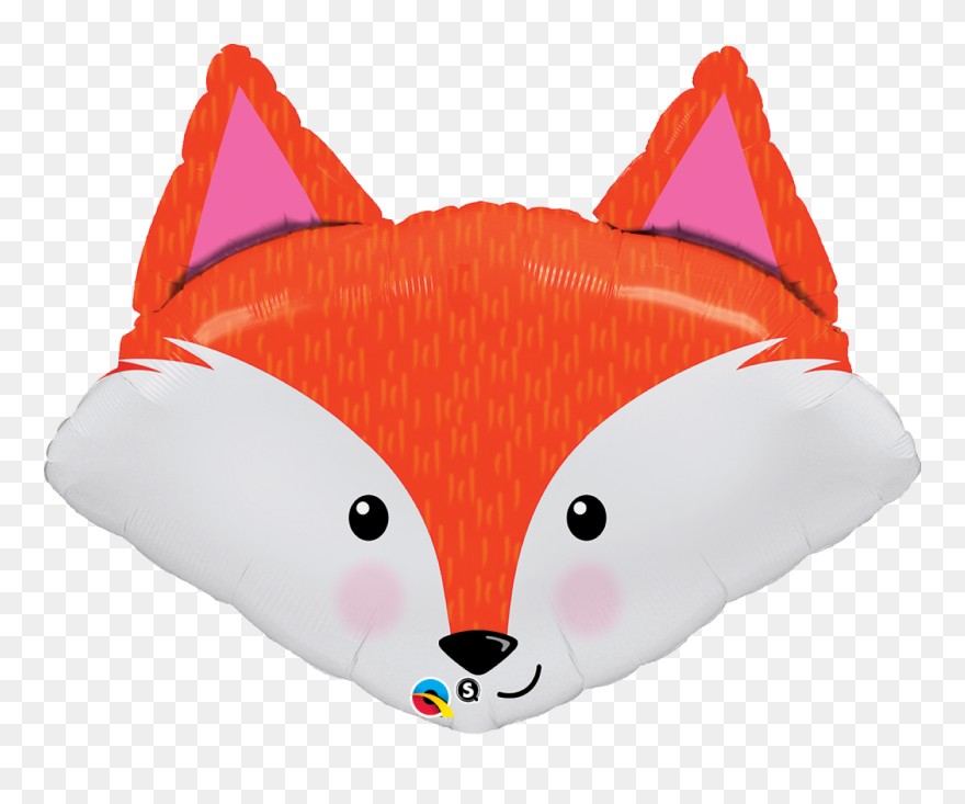 Transparent Cute Woodland Creatures Clipart - Fox Head Balloons - Png Download