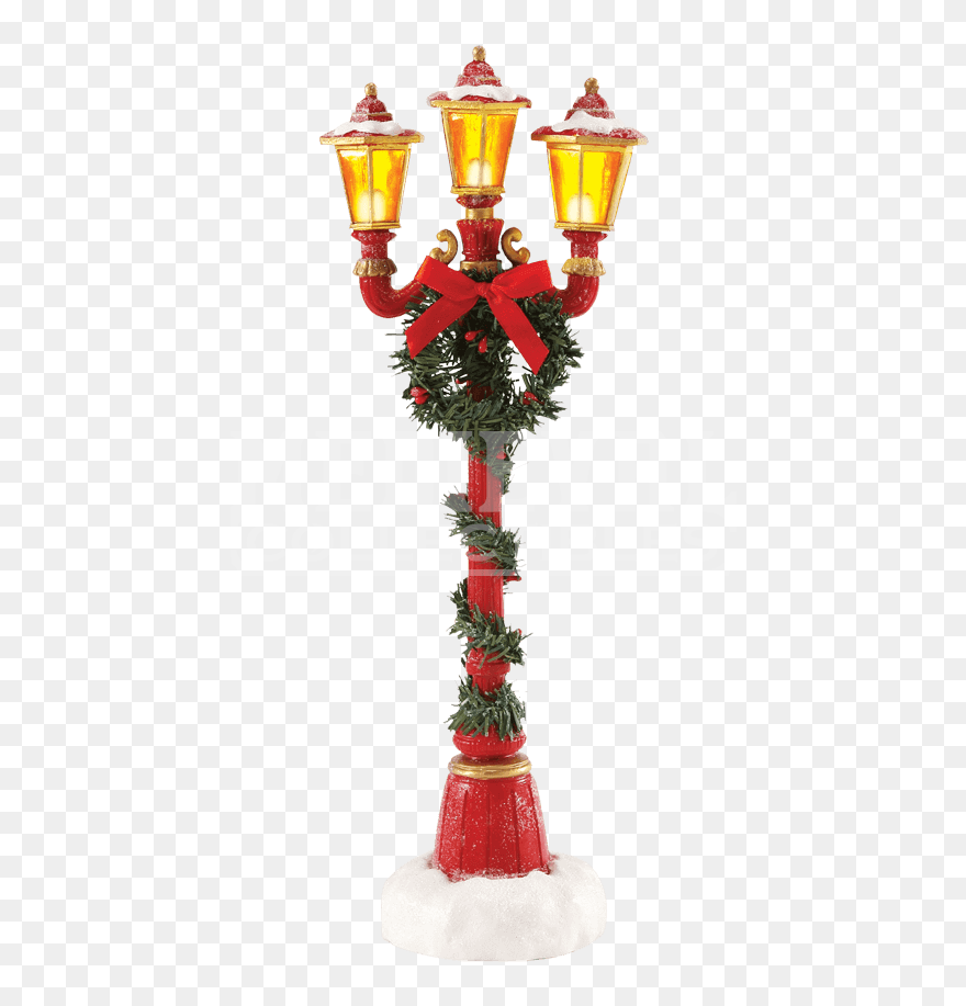 Christmas Lamp Post Clipart - Png Download