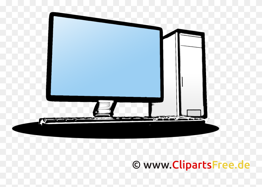Dekstop Pc Clipart - Clipart Pc - Png Download