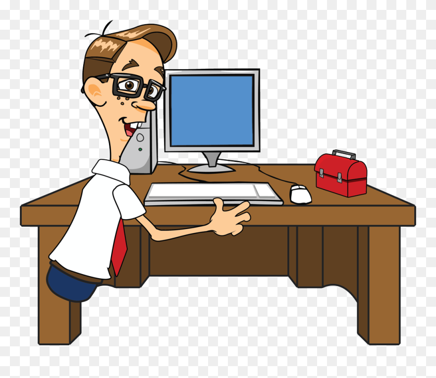 Website Clipart Computer Area - Computer Nerd Transparent - Png Download