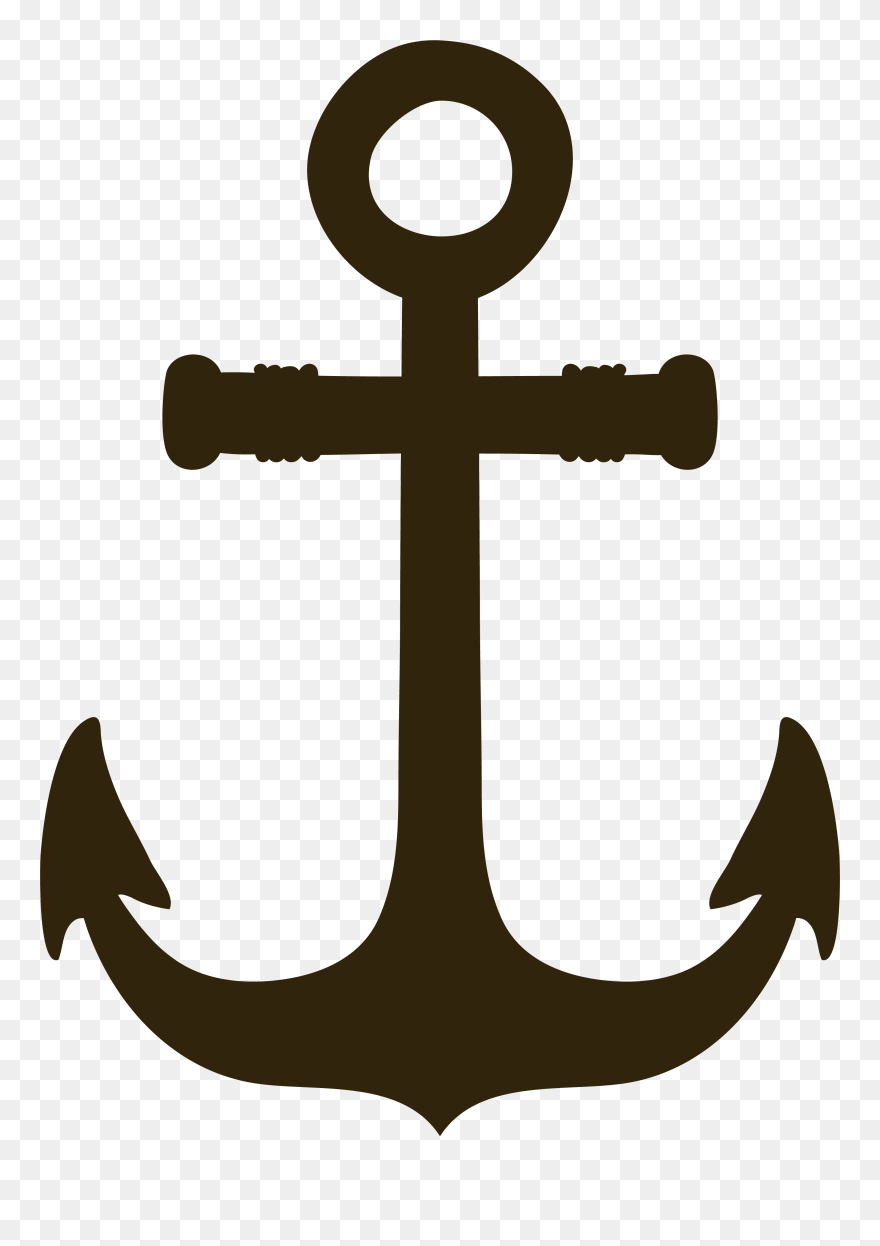 Brown Simple Anchor Png Download - Ancora Png Clipart