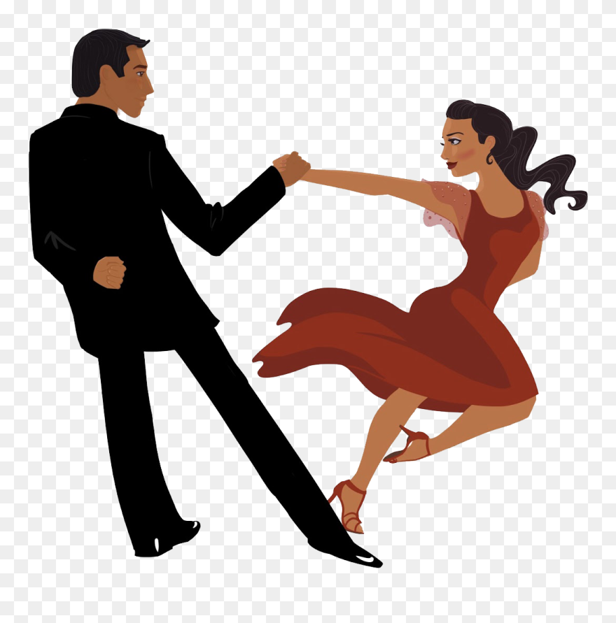Tango Ballroom Dance Latin Dance Salsa - Latin Dancers Clipart - Png Download