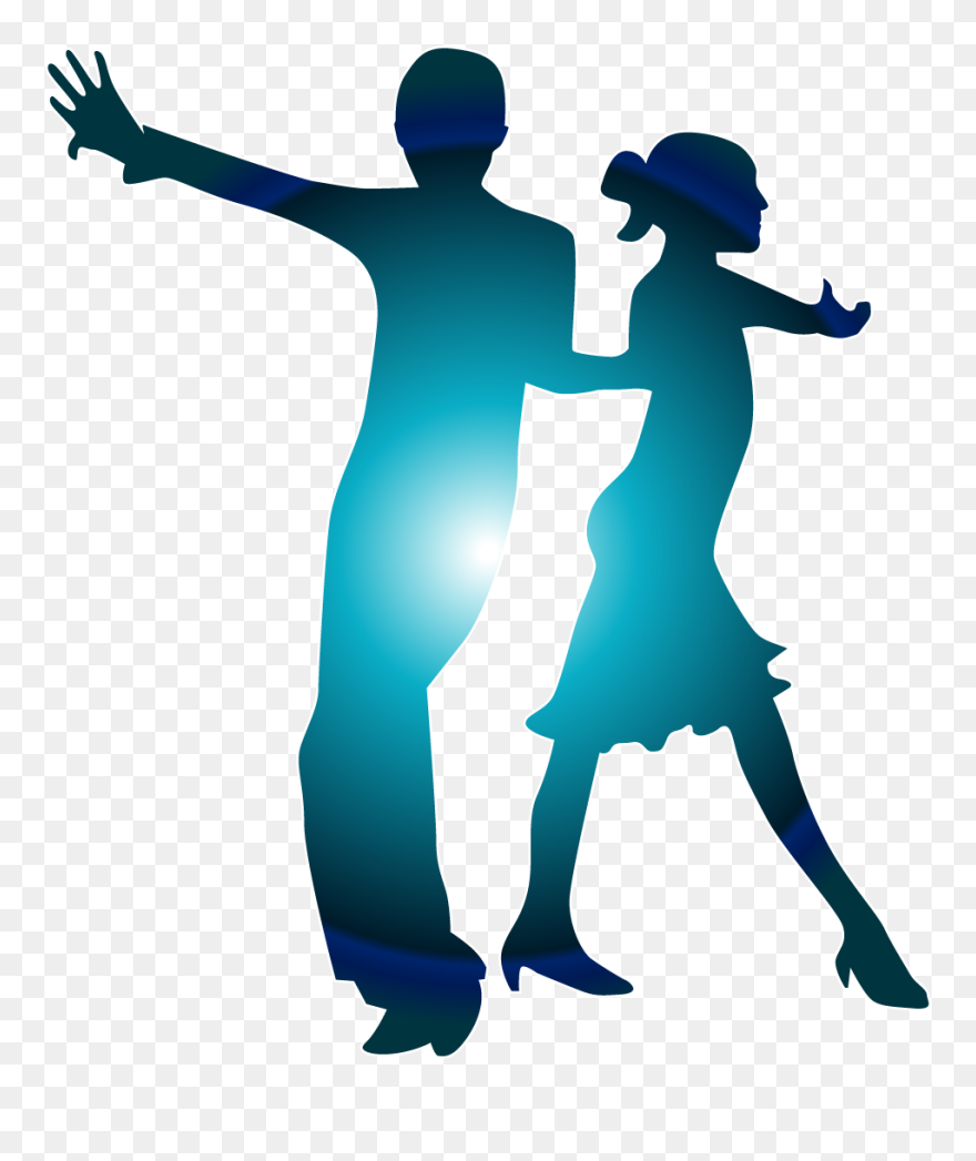 Ballroom Dance Latin Dance Salsa Clip Art - Ballroom Dance Group Silhouette - Png Download