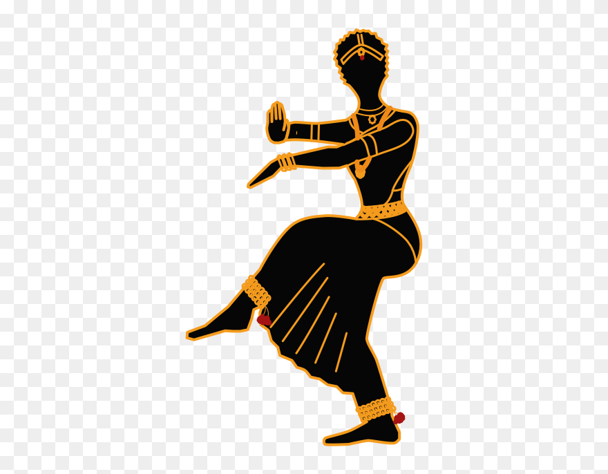 Dance Clipart Bharatanatyam, Dance Bharatanatyam Transparent - Bharatanatyam Dance Clipart - Png Download