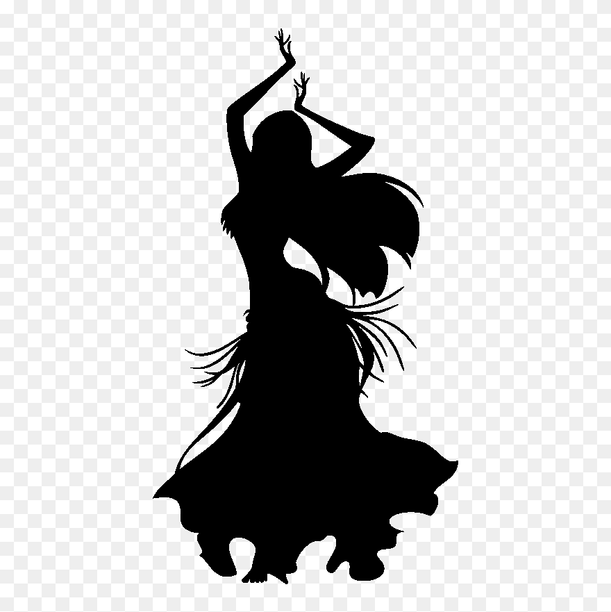 Belly Dance Silhouette Clipart