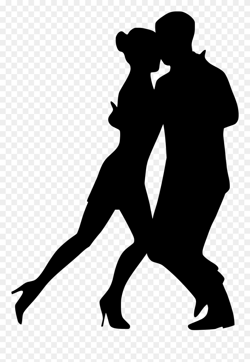 Dance Drawing Silhouette Clip Art - Dancing Couple Silhouette Png Transparent Png