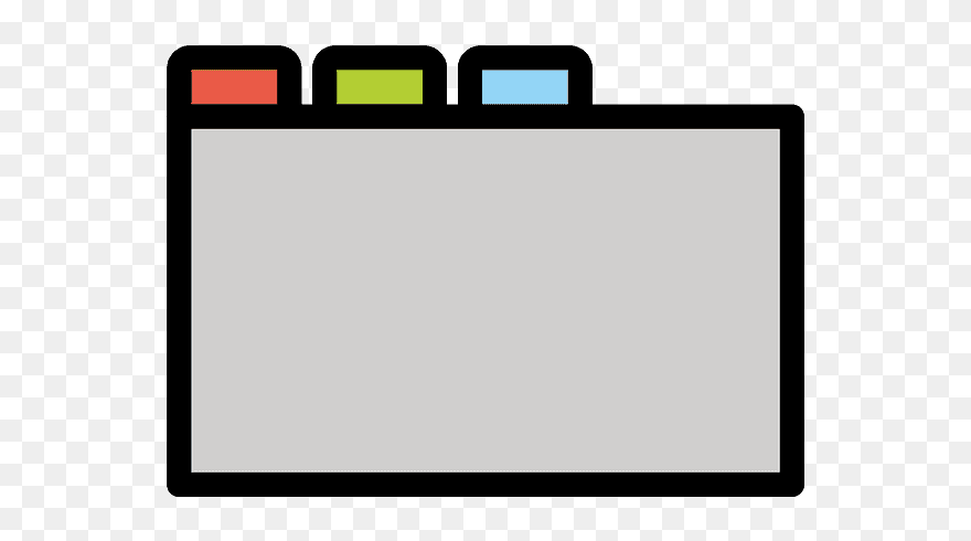 Card Index Emoji Clipart - Png Download