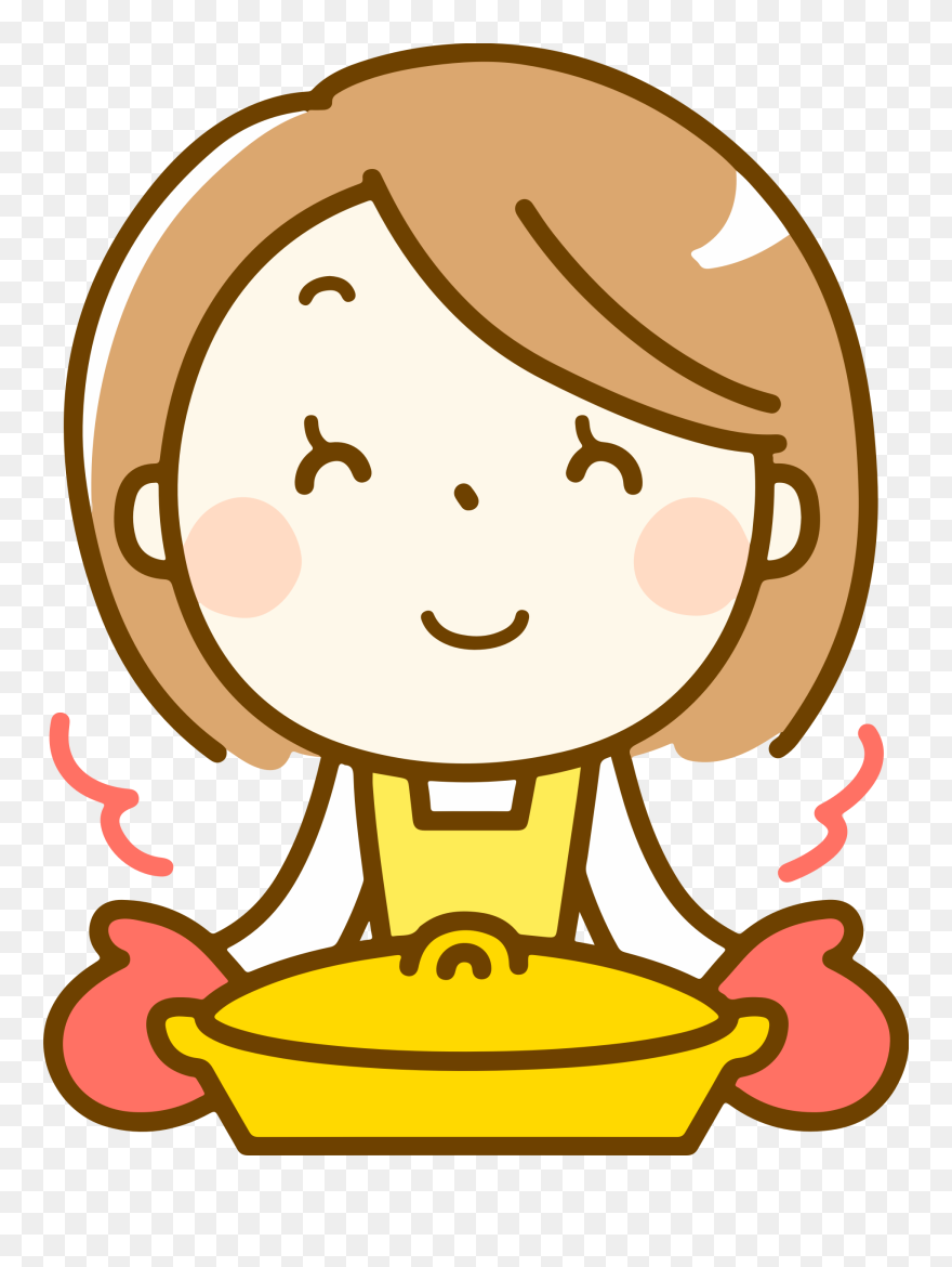 Girl Clipart Dinner - Ok Clipart - Png Download