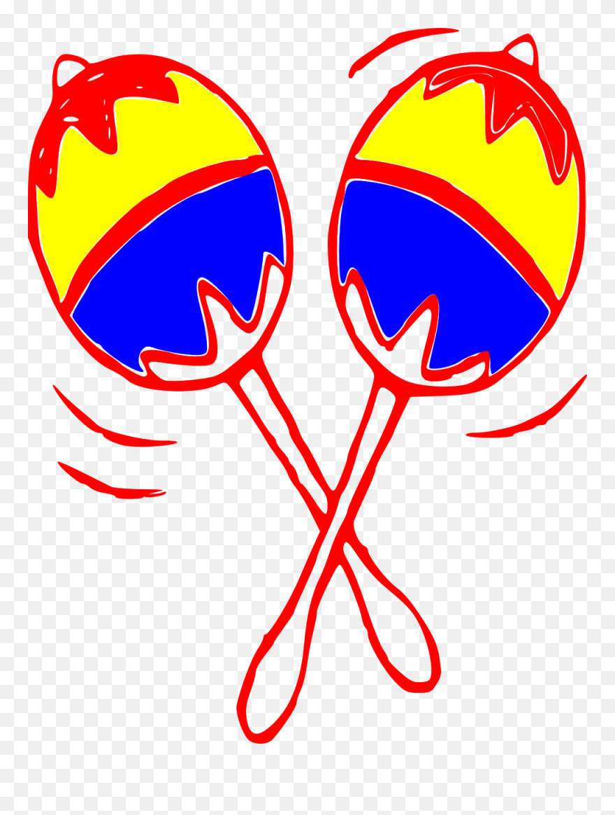Vector Graphics,free Pictures, Free Photos, Free Images, - Arpa Cua Tro Y Maracas Clipart