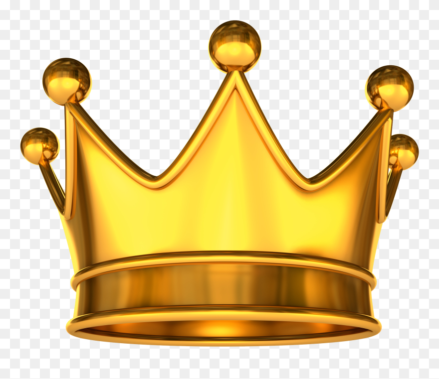 Clip Art Gold Crown Image Graphics - King Crown Logo Golden - Png Download