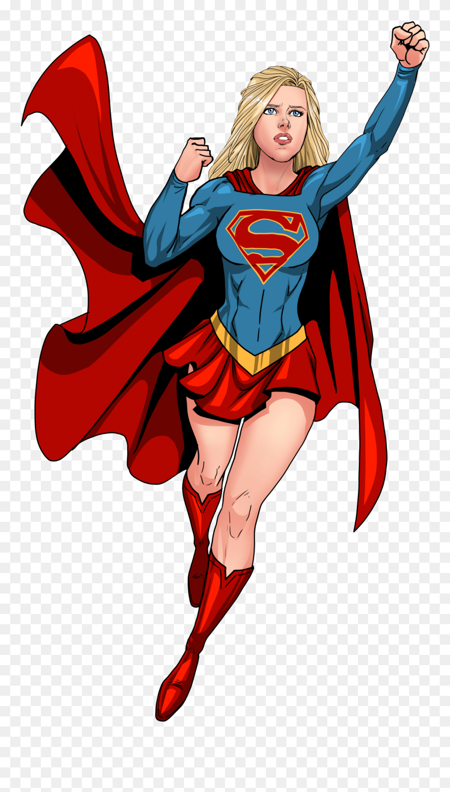 Collection Of Free Supergirl Drawing Apocalypse Download - Supergirl Png Cartoon Clipart