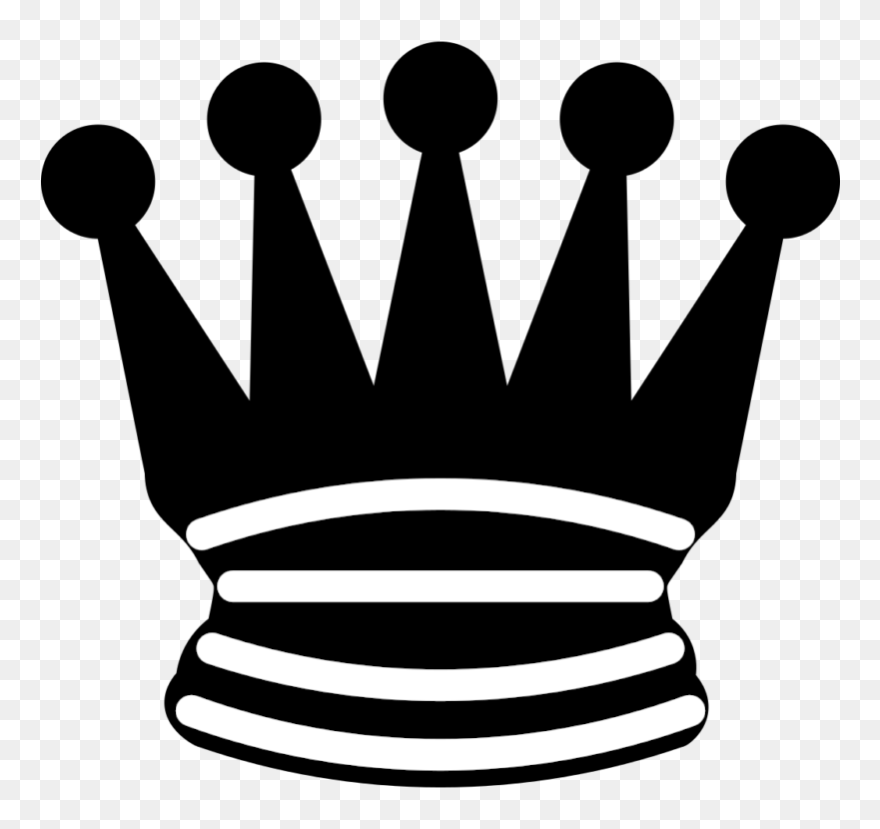 Dark Pink Crown Clipart Clip Freeuse Free Crown Clipart - Queen Chess White Icon - Png Download