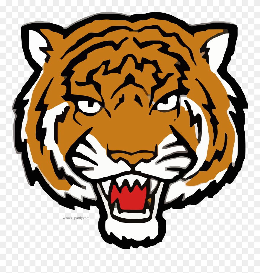 But Angry Tiger Face Clipart Png Image Www - Tiger Face Coloring Pages Transparent Png