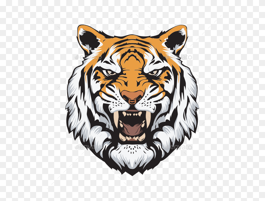 Tiger Head Vector Png Clipart