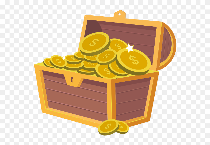 Treasure Chest Full Of Money - Treasure Clip Art - Png Download