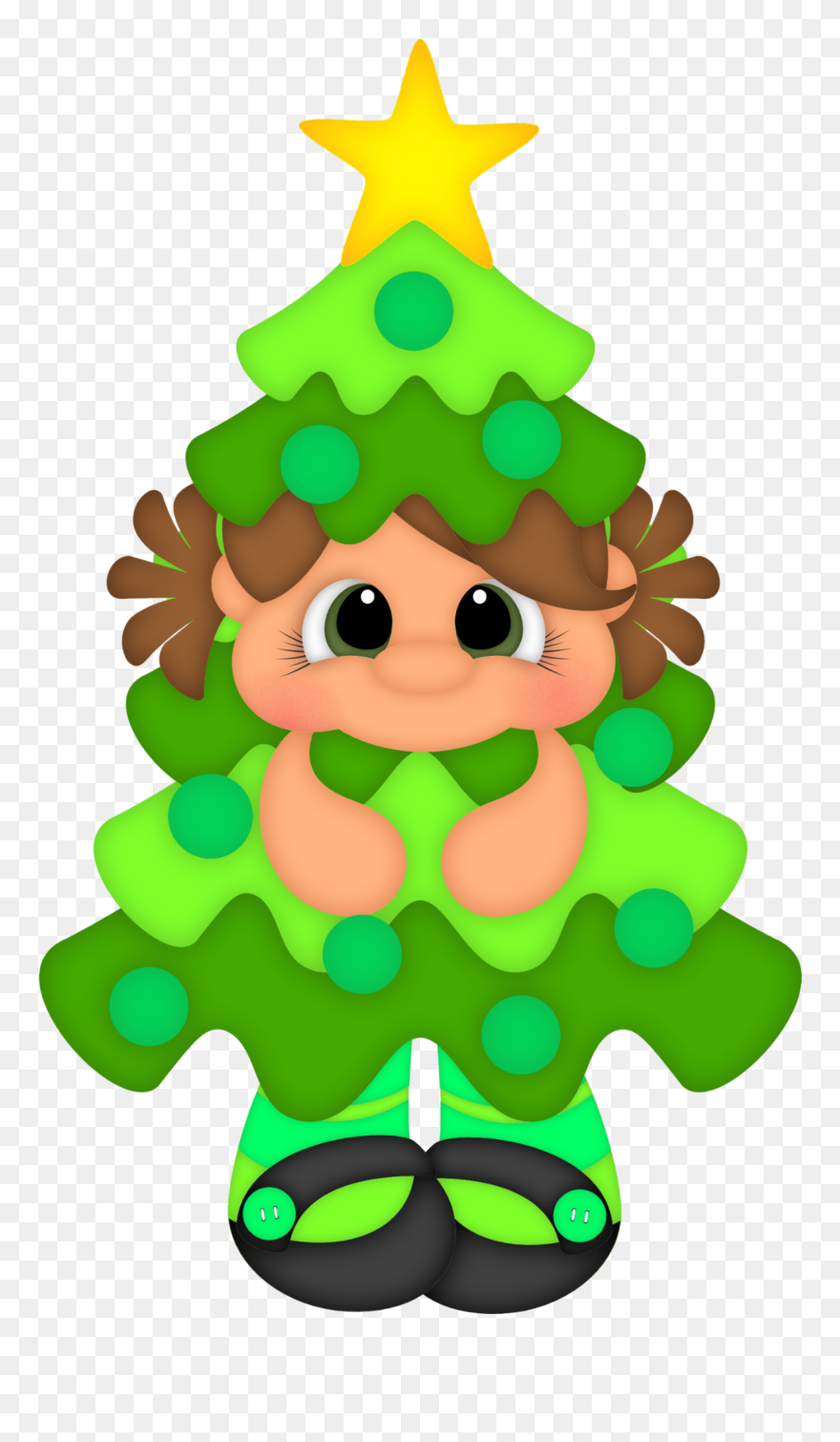 Green Christmas Ornaments Christmas Tree Image Png Clipart