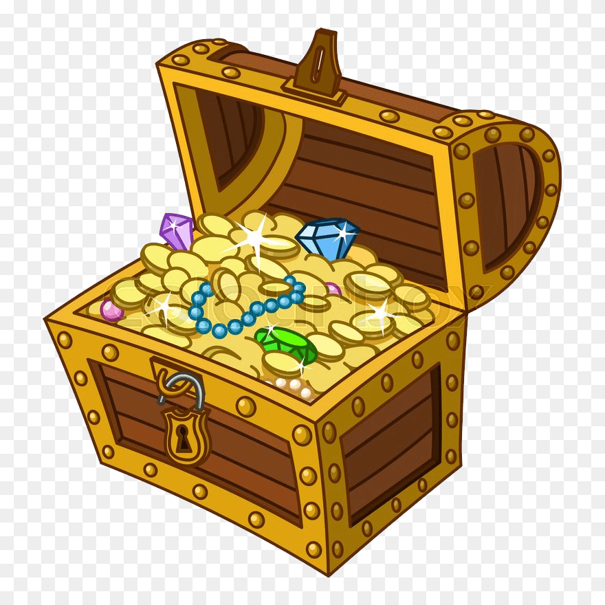 Cartoon Pirate Treasure Chest Clipart