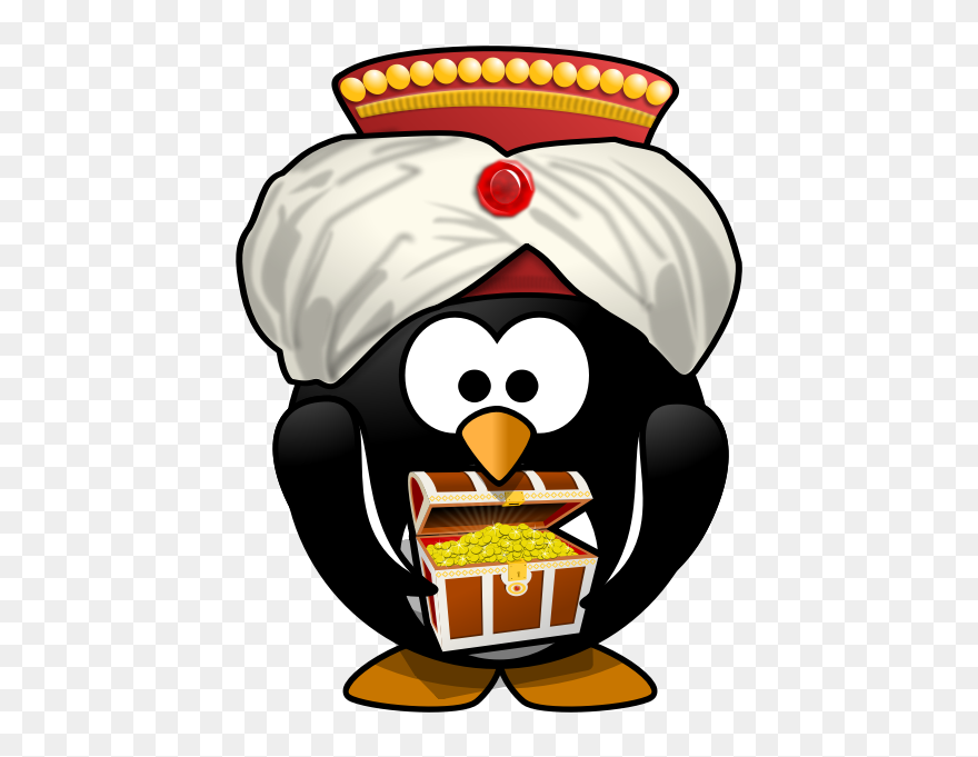 Oriental Penguin - Turban Clipart - Png Download