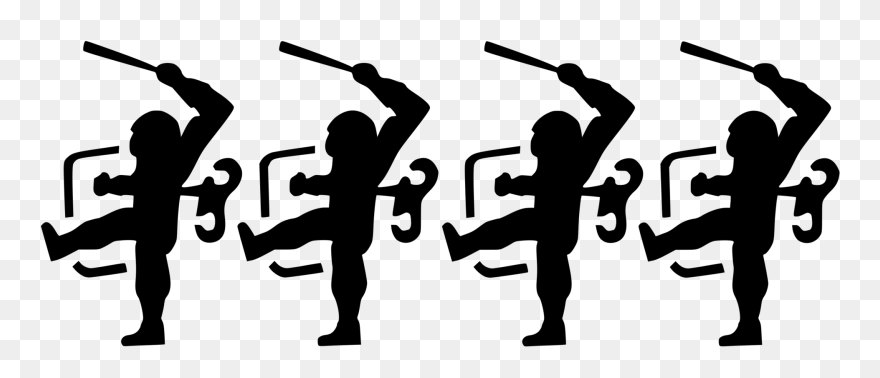 Human And White - Police Brutality Silhouette Clipart