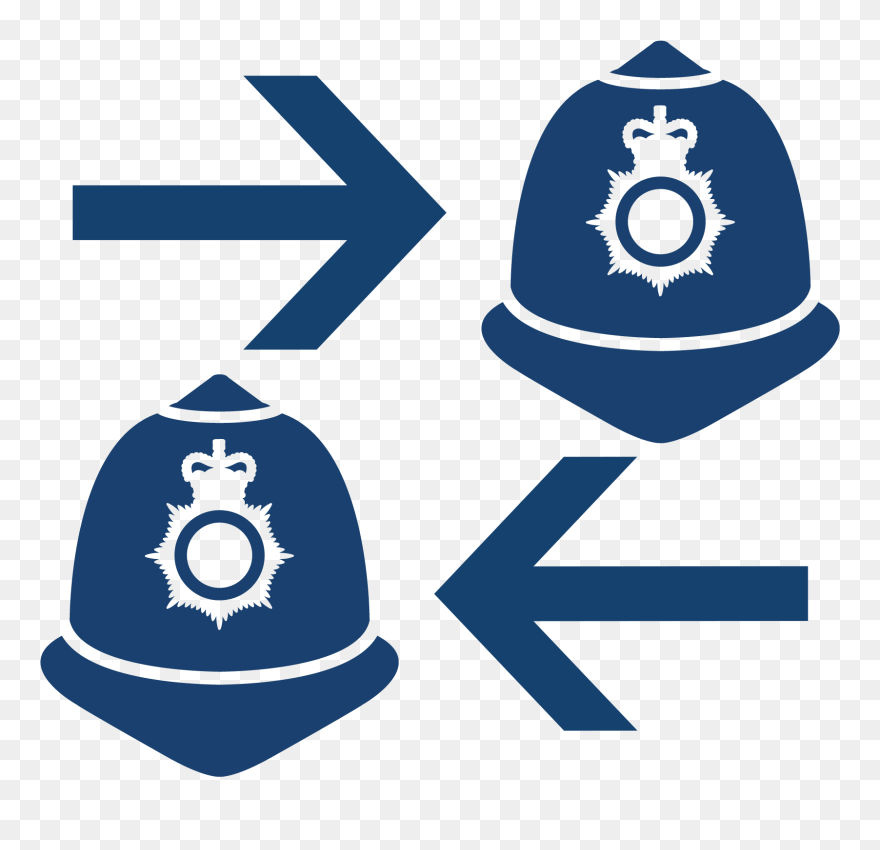 Police Officer Transfers - Police Hat Clipart - Png Download