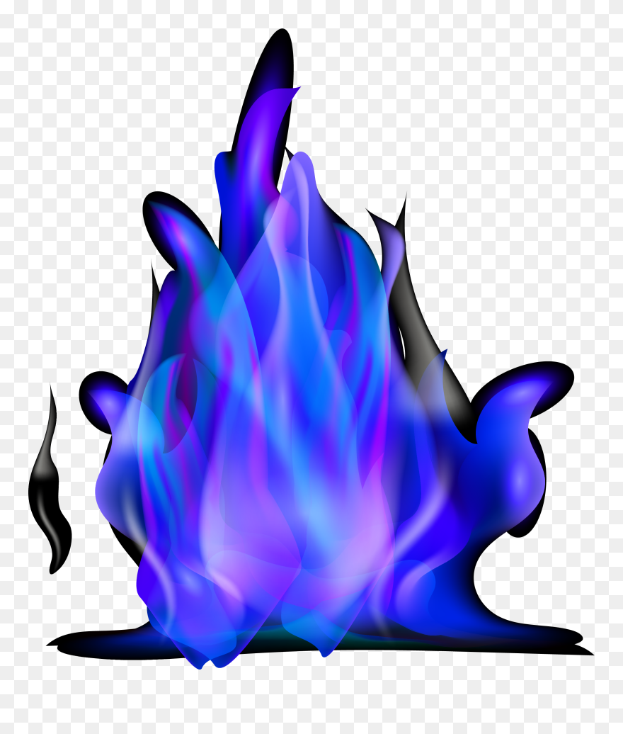 Flame Combustion Purple Clip Art - Blue Purple Fire Png Transparent Png