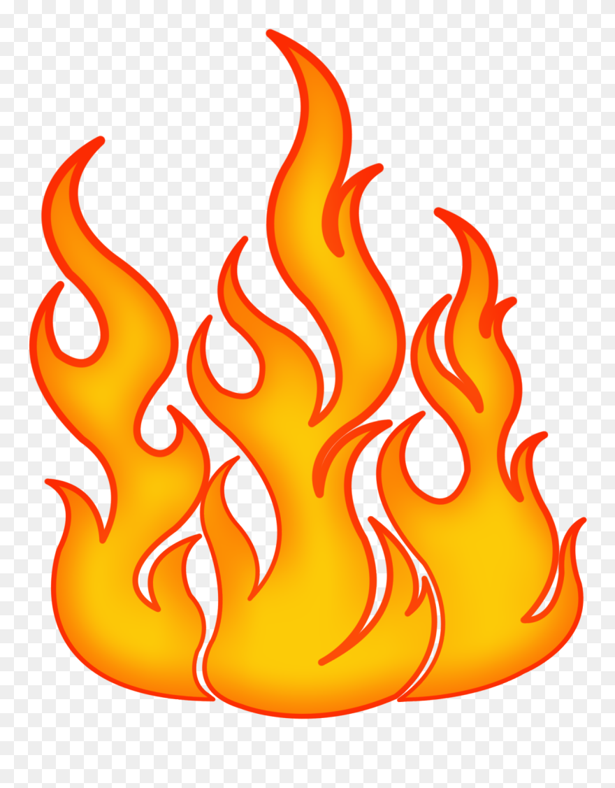 Transparent Firefighter Silhouette Png - Cartoon Drawing Realistic Fire Clipart