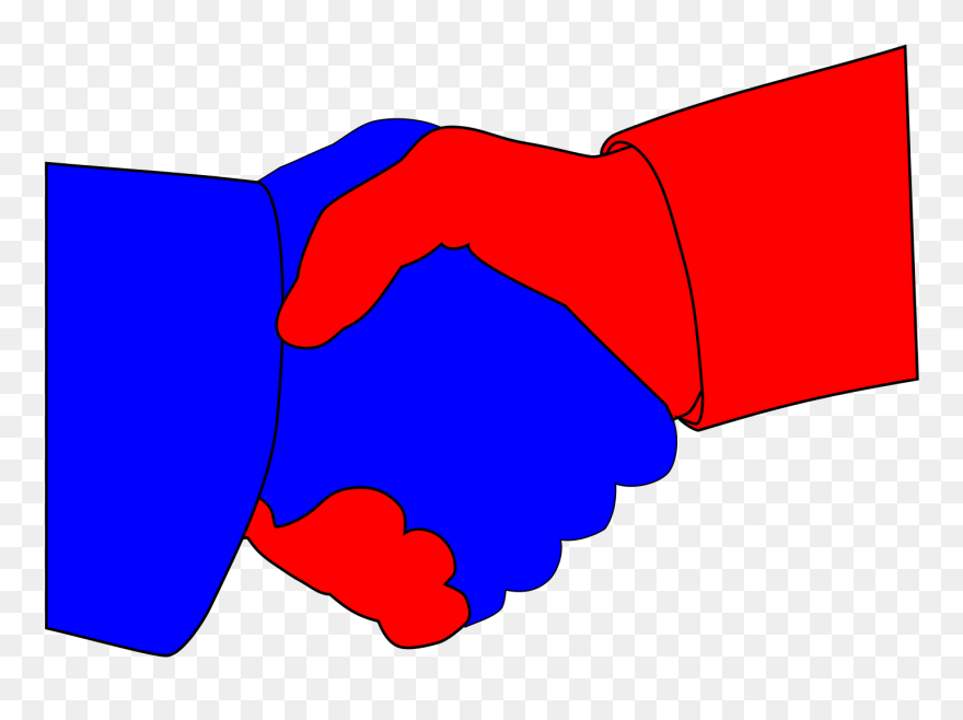 Blue And Red Hands Clipart