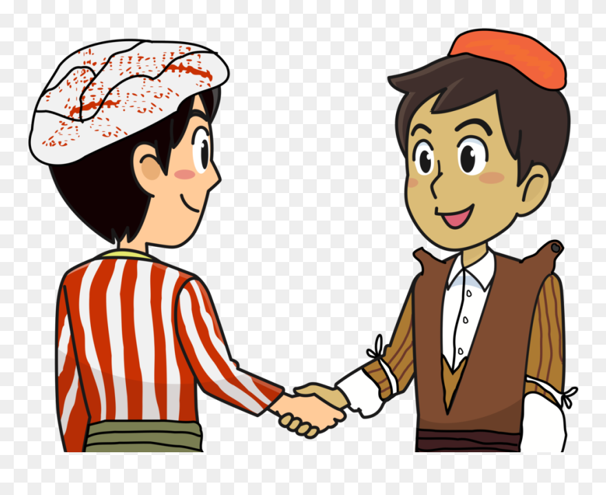 Clip Art Christmas Handshake Computer Icons Drawing - People Shaking Hands Clipart - Png Download