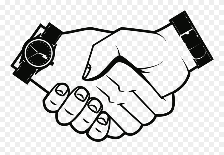 Monochrome Photography,text,logo - 2 Hands Shaking Drawing Clipart