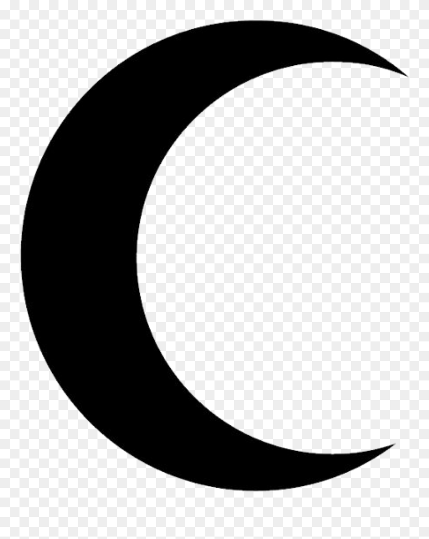Transparent Moon Emoji Png - Crescent Moon Clip Art
