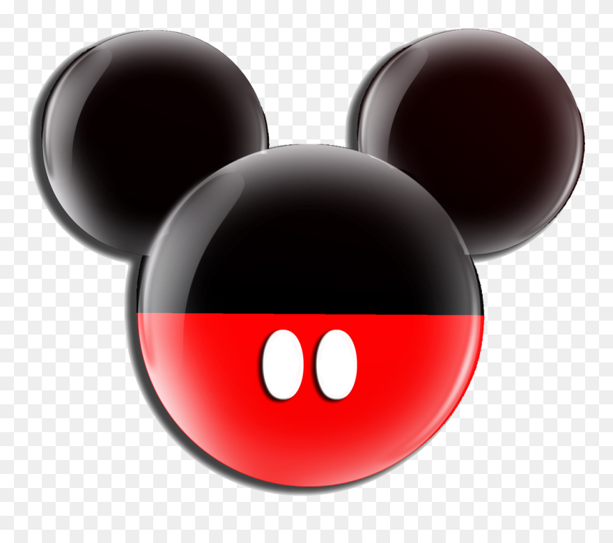 Mickey Mouse Minnie Mouse Logo Clip Art - Mickey Mouse Black And Red - Png Download