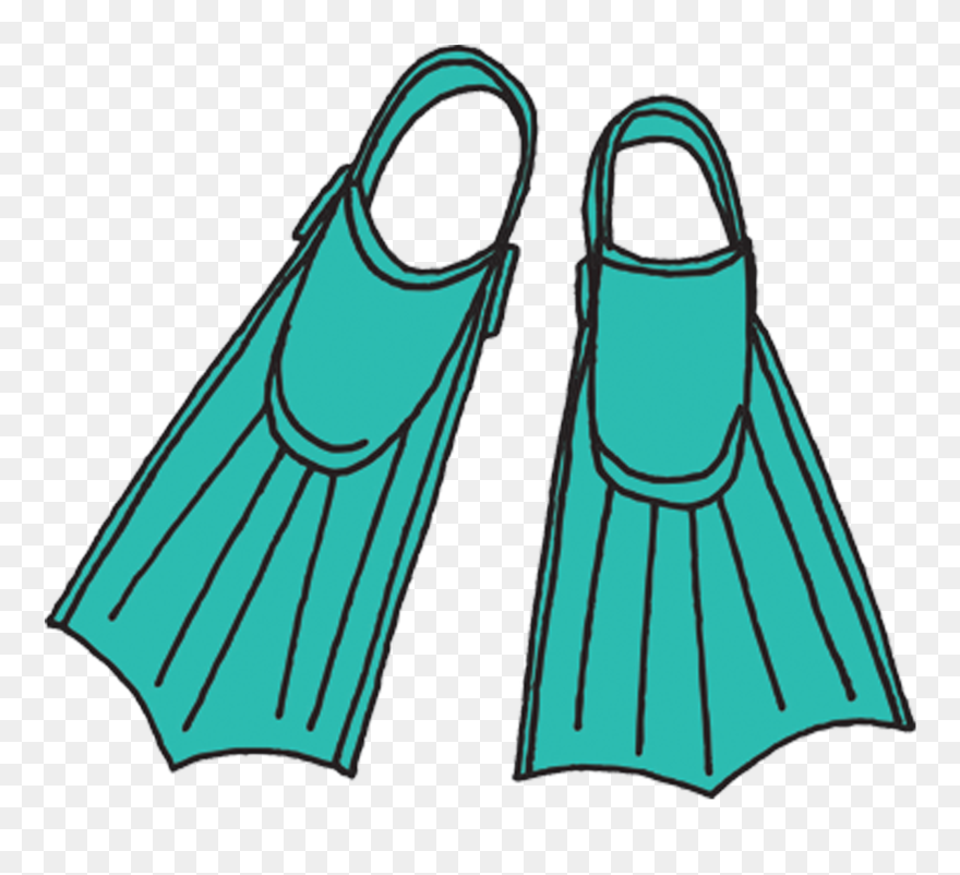 Transparent Swim Clipart - Swimming Fins Clipart - Png Download