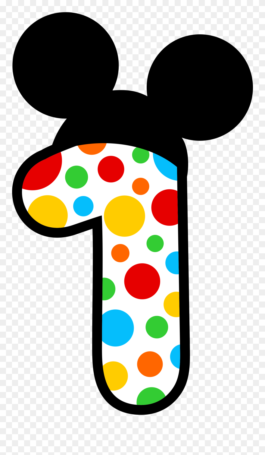 Ear Clipart Minnie Mouse - Mickey Mouse Png 1 Transparent Png