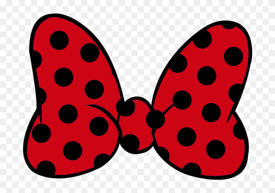 Minnie Mouse Mickey Mouse Red Ribbon - Minnie Mouse Ribbon Png Clipart