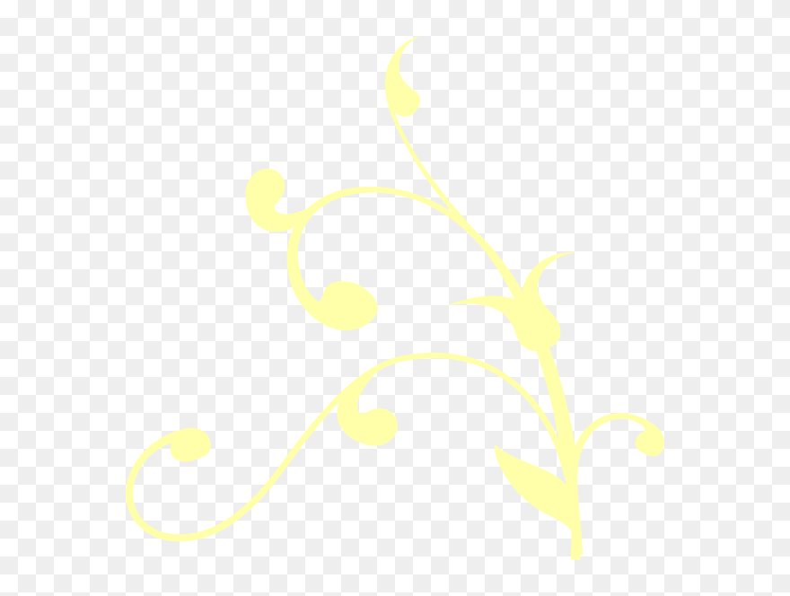 Yellow Swirl Clip Art At Clker - Tree Branch Clip Art - Png Download