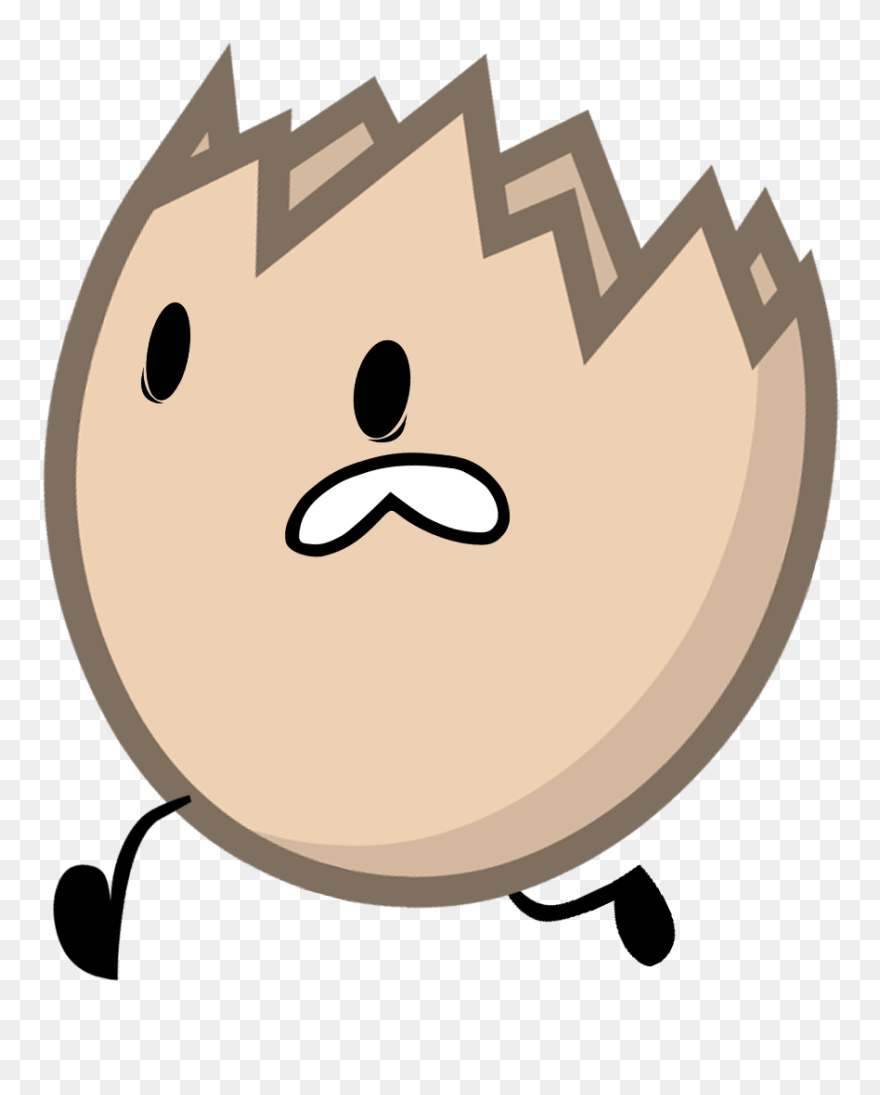 Cracked Egg Clipart Vector Library Download Image - Bfdi Fan Made Characters - Png Download