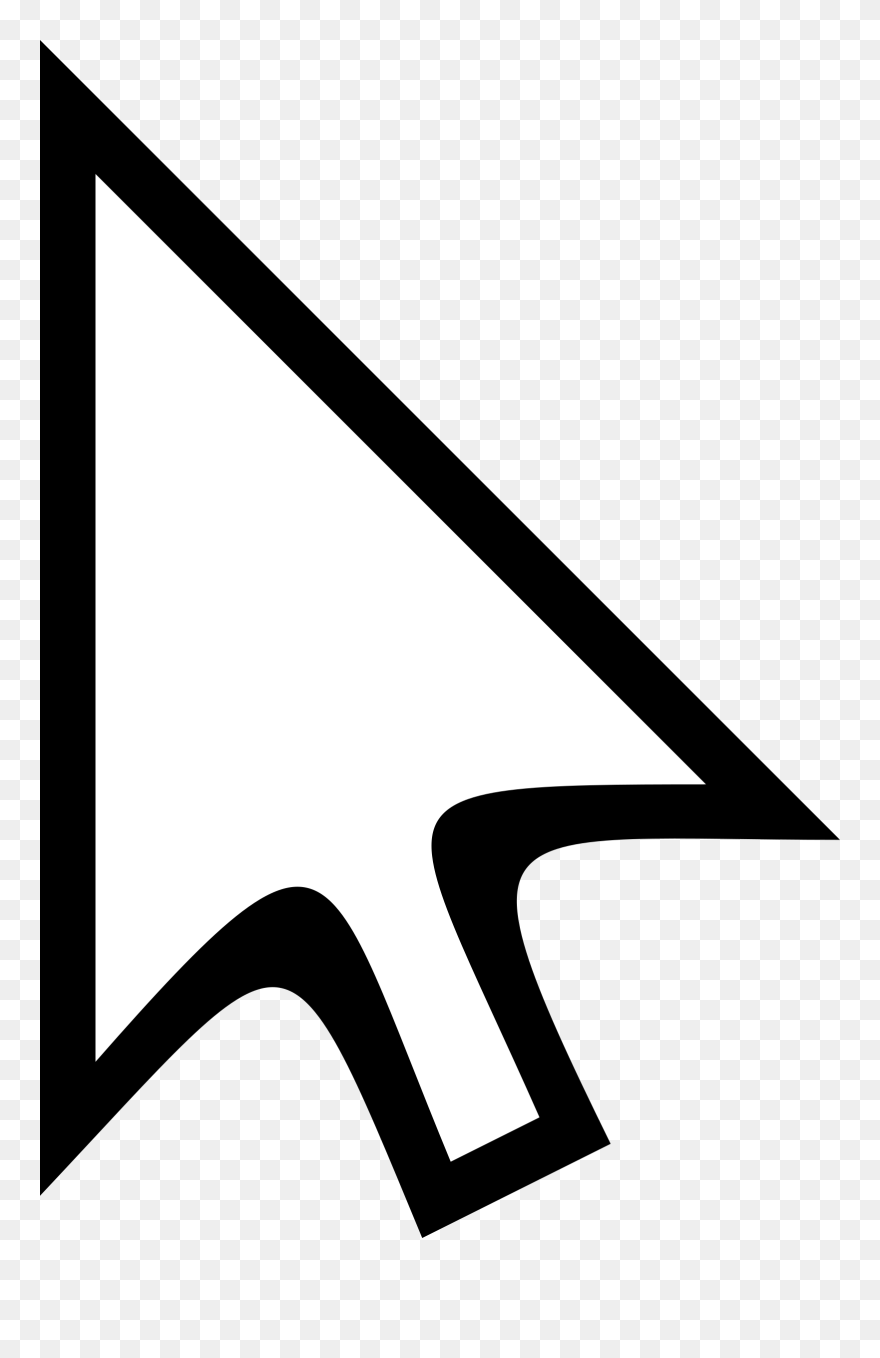 Mouse Cursor Vector Art - Computer Mouse On Screen Clipart