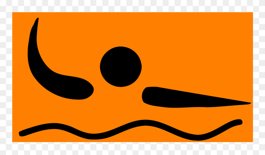 Swimmer Clipart Black And White - Png Download