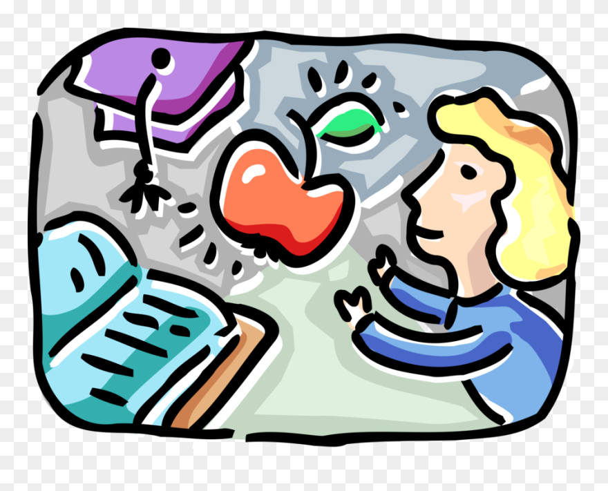 Vector Illustration Of High School, College And University Clipart