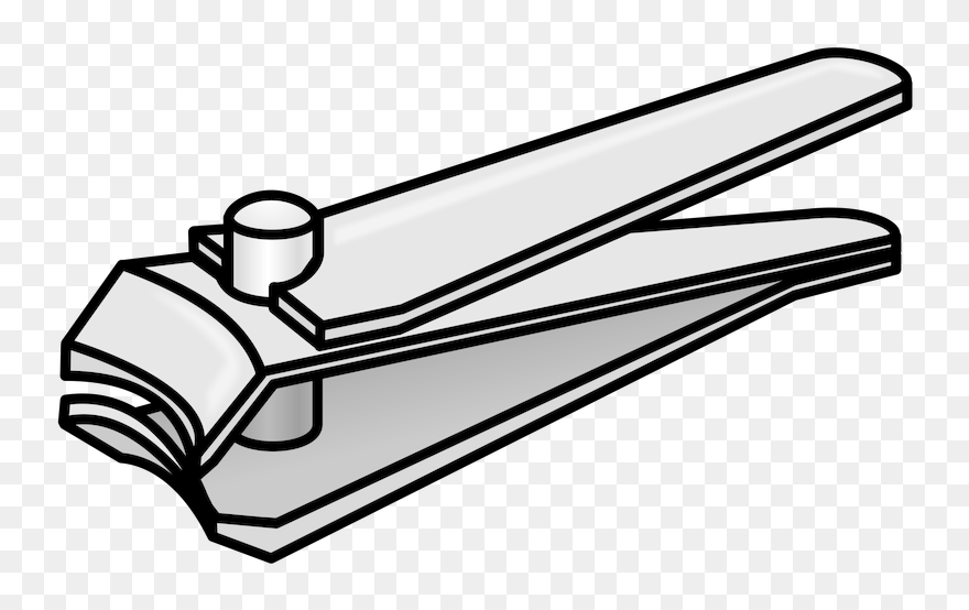Transparent Clipper Png - Nail Cutter Clipart Black And White