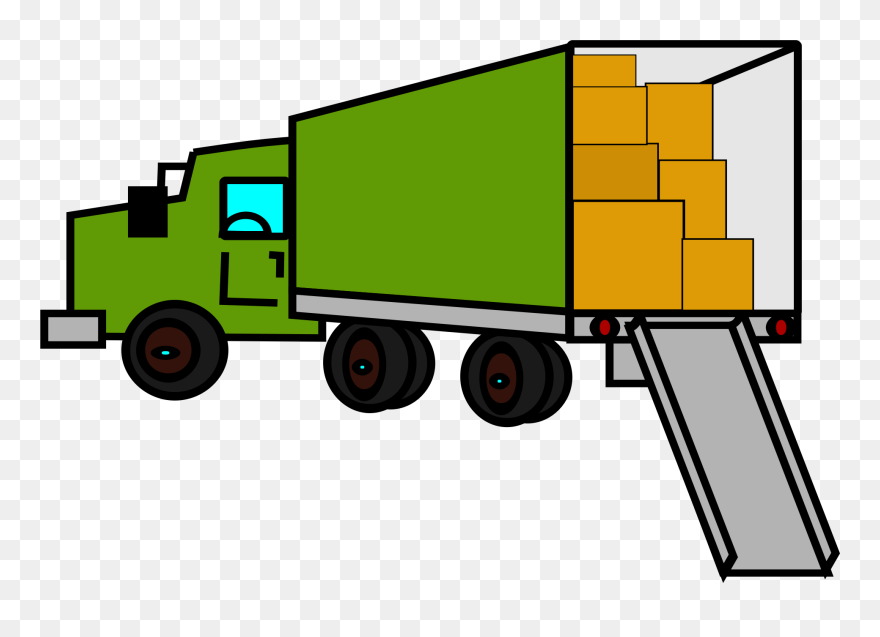 Clipart Moving Truck Transparent - Png Download