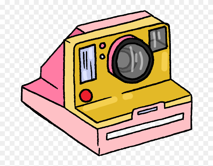 Polaroid - Pink Polaroid Camera Clipart - Png Download