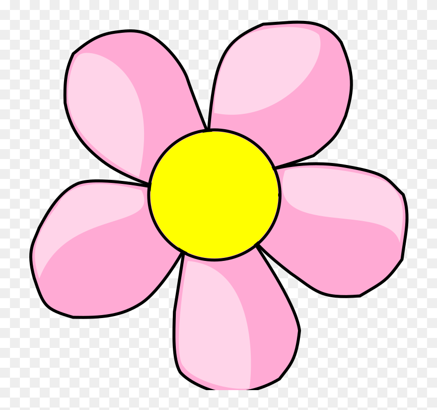 Baby Pink And Blue Floral Svg Clip Arts - Pink Flower Clipart Png Transparent Png