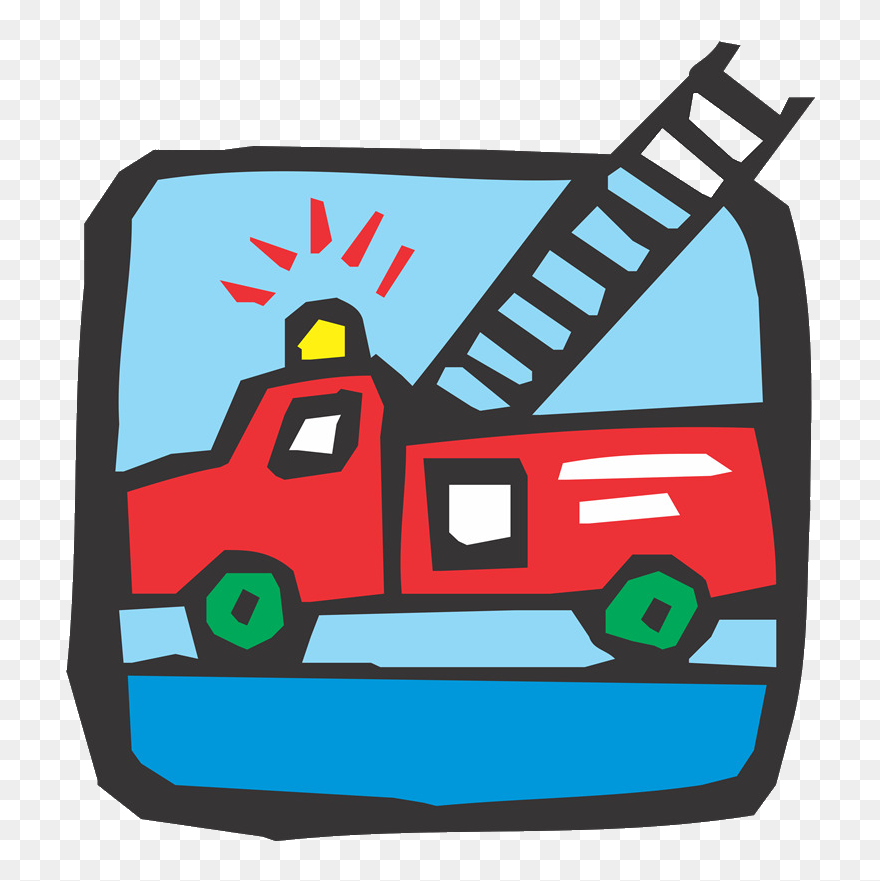 Koszulka Chłopięca Z Wozem Strażackim Clipart