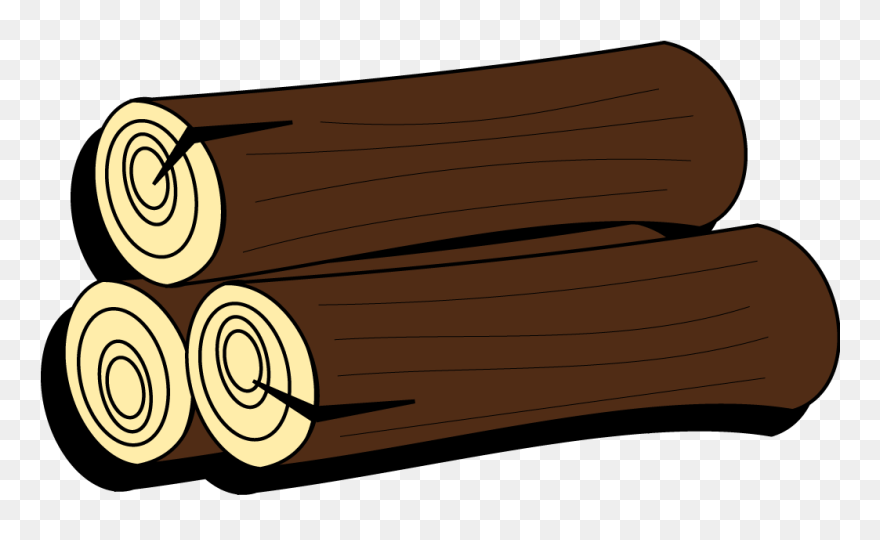 Wooden Cartoon Crowdbuild For - Logs Clipart - Png Download