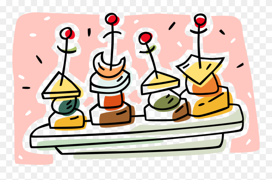 Vector Sandwich Snack - Appetizers Clipart - Png Download