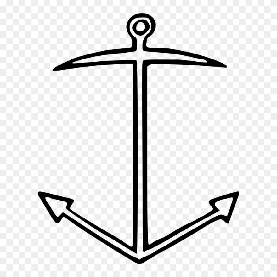 Anchor Png Clip Arts - Line Art Transparent Png