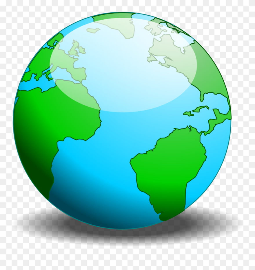 Simple Globe Vector - Clip Art - Png Download