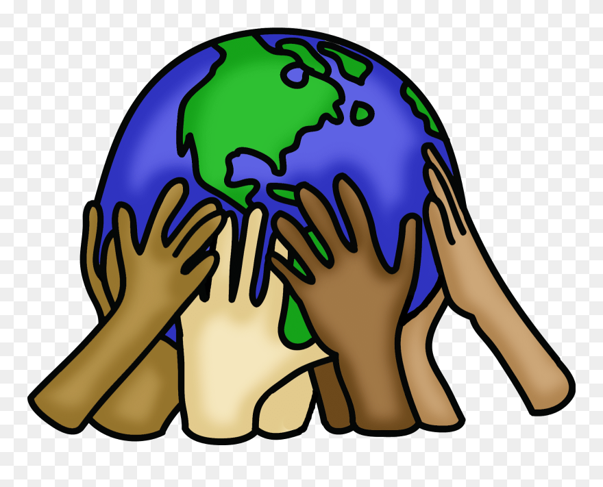 Earth Day Clipart - Earth In Hands Clip Art - Png Download