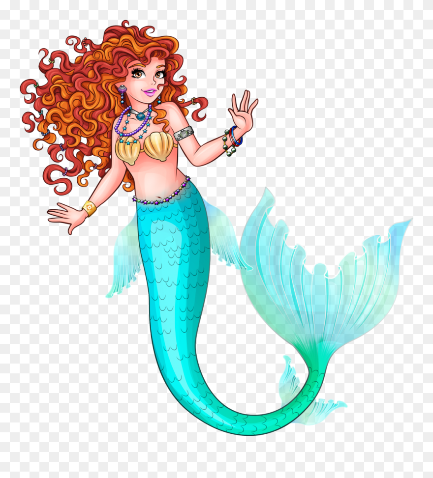 Little Mermaid Fairy Tales Clip Art - Png Download